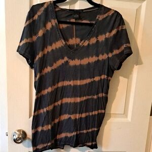Calvin Klein Jeans  Black and Brown Graphic Short Sleeve T-Shirt